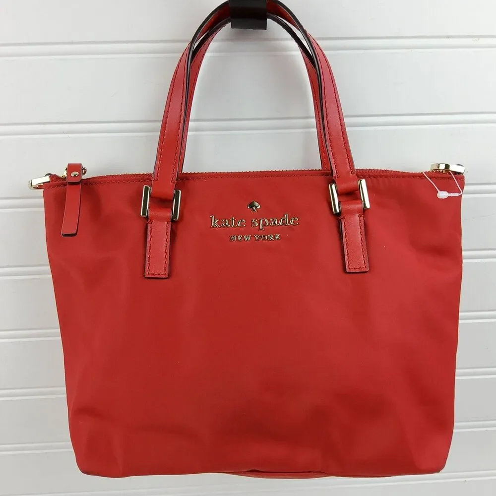 Kate Spade Watson Lane Lucie Satchel Handbag Purse Red